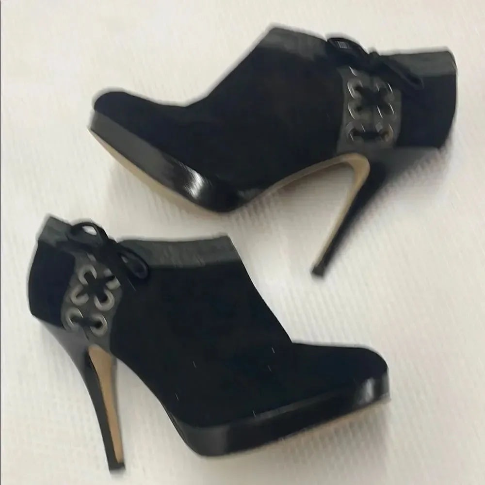 Coach Beatrice Black Ankle Booties